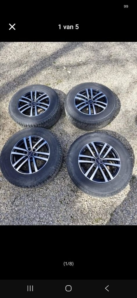 17” velgen met winterbanden – Mercedes X-Klasse / Navara, Pneus hiver, 255 mm, Enlèvement ou Envoi, 17 pouces