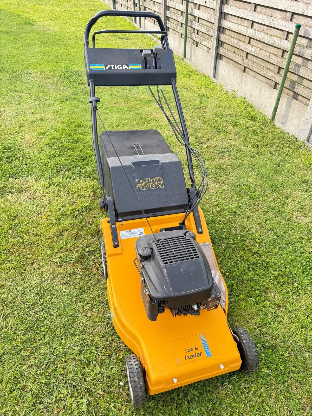 Stiga grasmachine zelftrekker, Ophalen