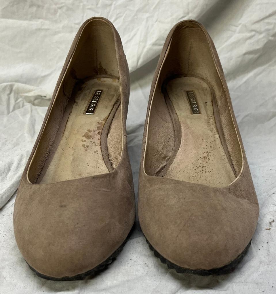 La strada pumps Beige bruin, daim leder, maat 39, Ophalen, Pumps, Bruin, Gedragen
