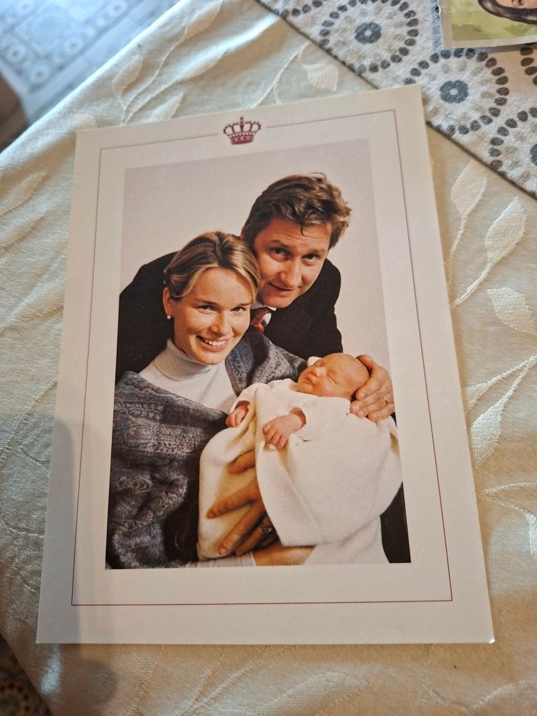 geboortekaart Prinses Elisabeth van België, Verzamelen, Ophalen of Verzenden, Zo goed als nieuw, Kaart, Foto of Prent