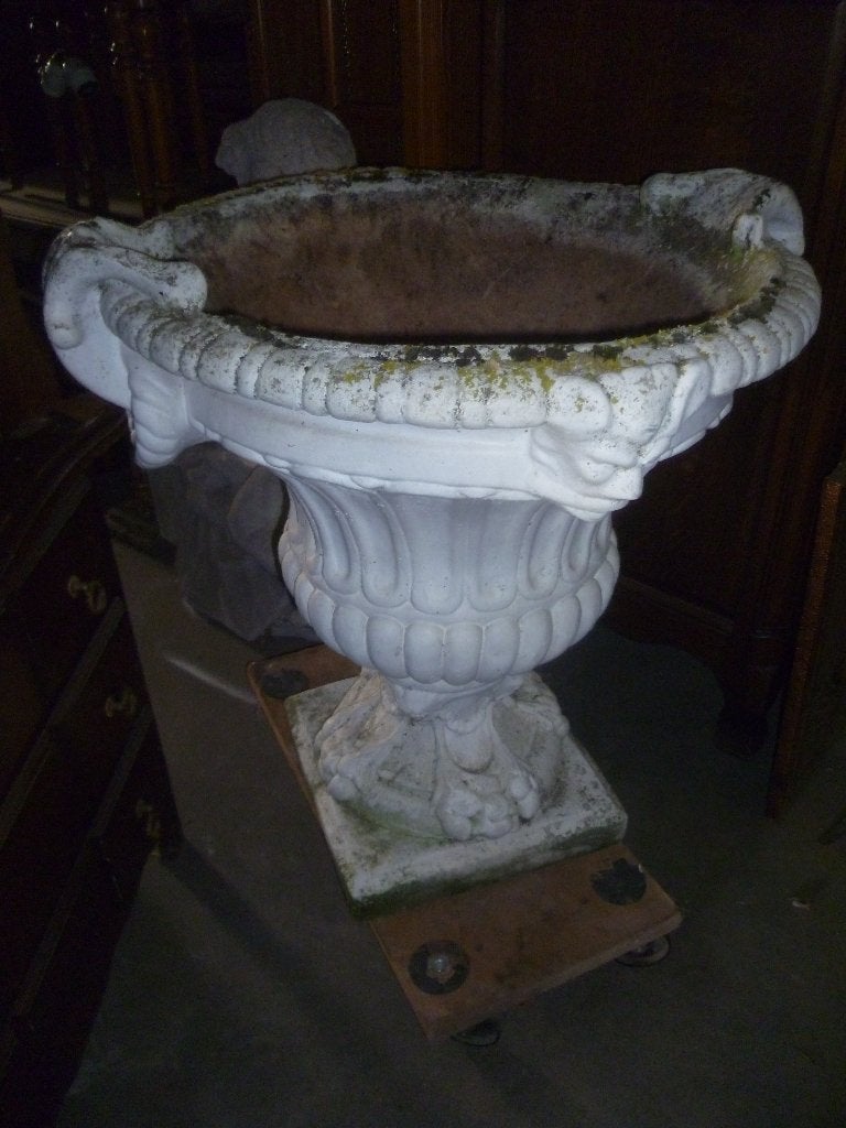 GROOTE OUDE STENEN TUINVAAS HOOGTE 70 DIAMETER 60CM, Ophalen
