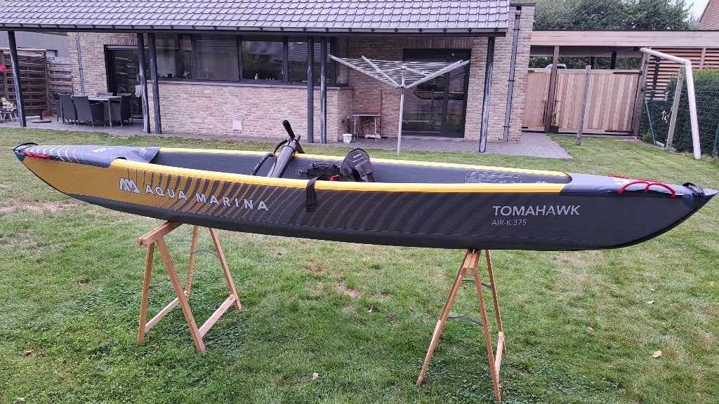 Zzer mooie en degelijke opblaasbare kajak, Watersport en Boten, Ophalen, Opblaasbaar, Zo goed als nieuw, 1-persoons