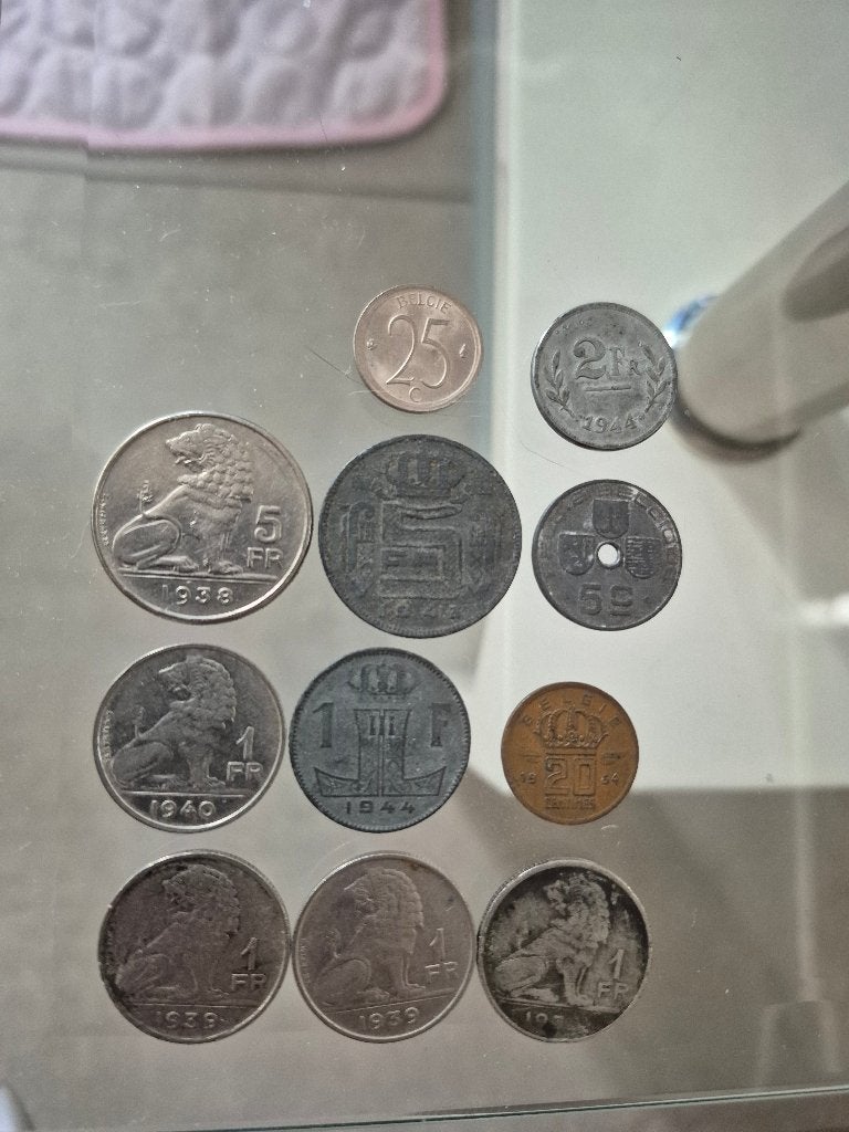 Oude Belgische munten, Ophalen of Verzenden