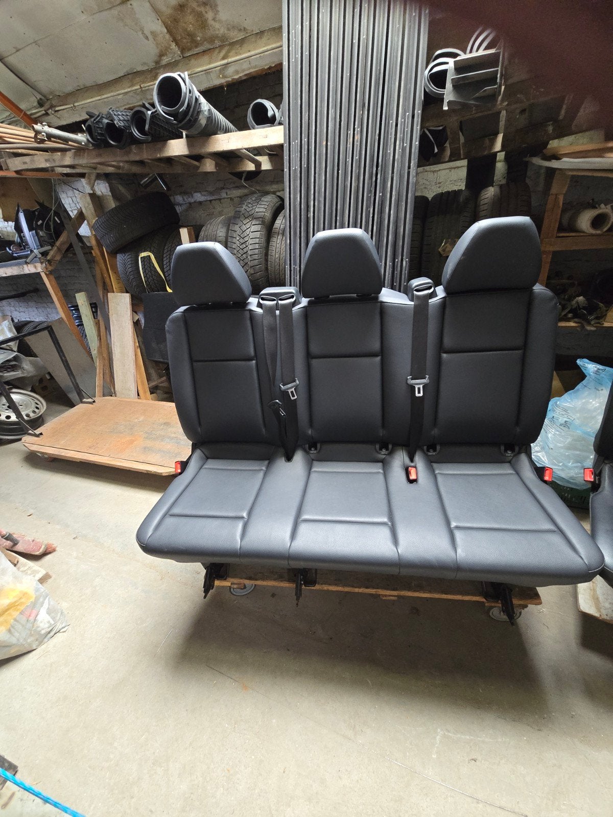Lugano zwarte lederen stoelen Mercedes Vito Taurus 447 2025, Auto-onderdelen, Ophalen of Verzenden