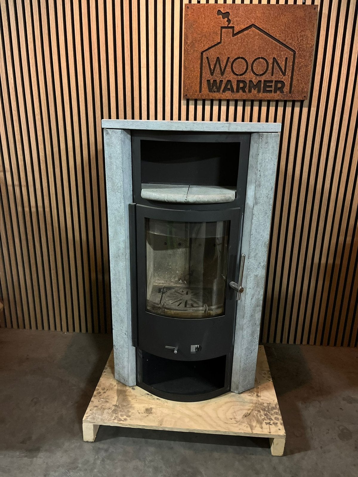 24239 Poêle Drooff Speck 6 kW, Maison & Meubles, Poêles, Enlèvement, Utilisé, Bois, Autoportant