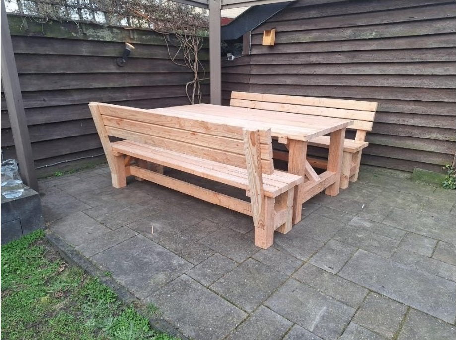 tuintafels - gloednieuw en stevig, Jardin & Terrasse, Tables de jardin, Enlèvement ou Envoi, Neuf, Rectangulaire, Bois