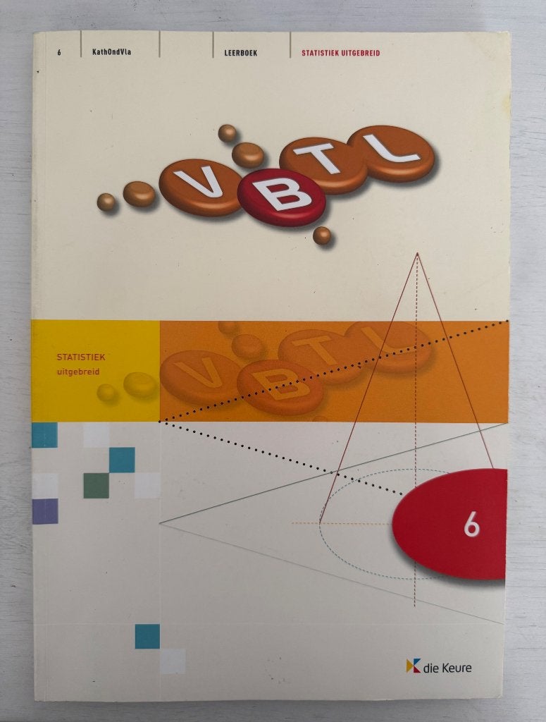 VBTL 6 Wiskundeboek - Statistiek uitgebreid, Boeken, Ophalen, ASO, Die keure, Zo goed als nieuw