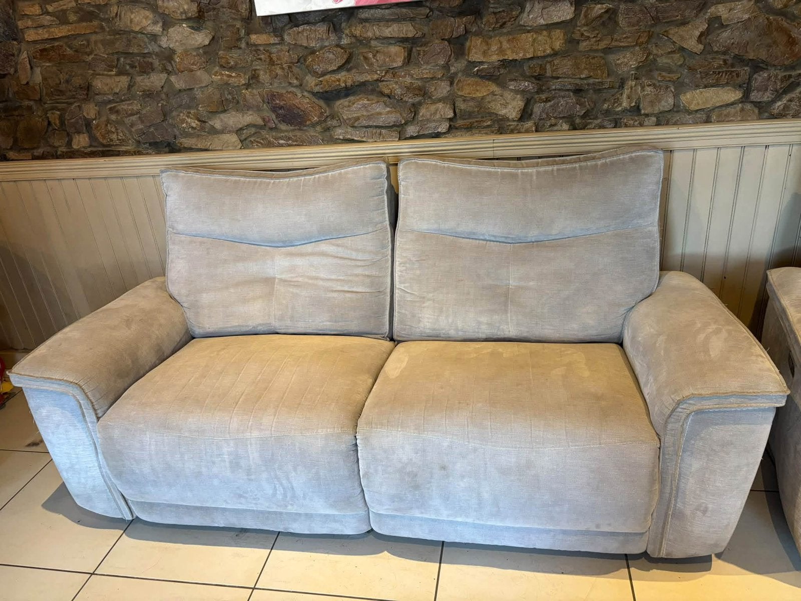Ensemble canape +fauteuil relax electrique, Maison & Meubles, 75 à 100 cm, Quatre personnes ou plus, Enlèvement, Utilisé