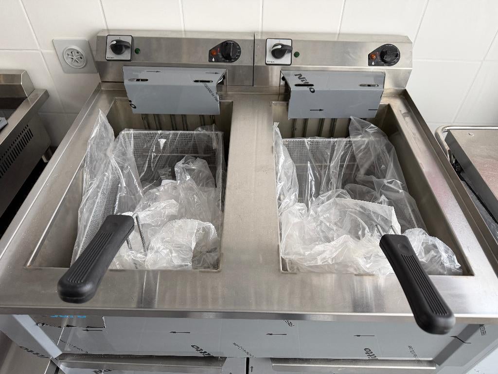 Nieuwe SARO Elektrische Frituur Model BRAGA 20L + 20L 380V, Enlèvement, Neuf, sans emballage, Cuisinière, Friteuse et Grils