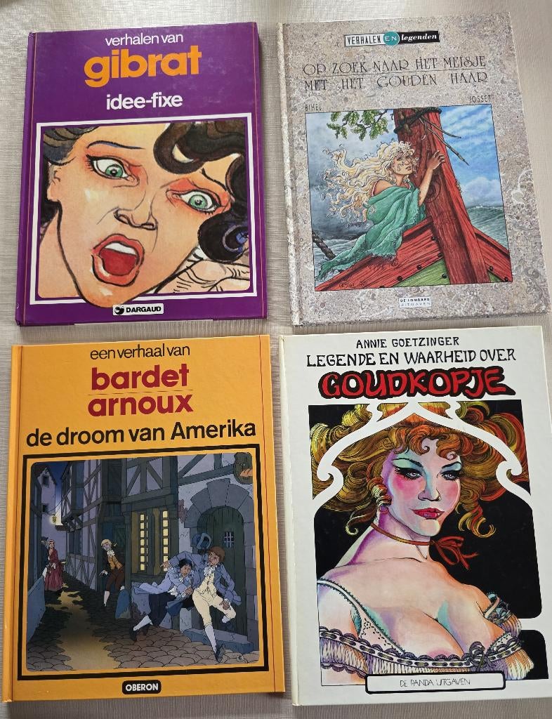 4 BD Nl. HC, Bardet, Goetzinger, Gibrat, histoires légendes, Livres, BD, Utilisé, Plusieurs BD, Enlèvement ou Envoi