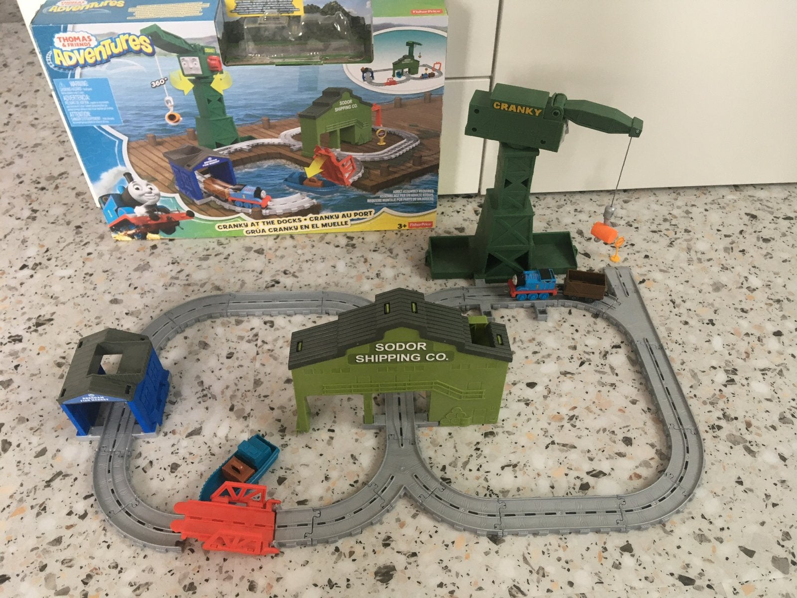 Thomas & Friends adventures -  In de haven, treinbaan, Kinderen en Baby's, Speelgoed | Thomas de Trein, Ophalen, Zo goed als nieuw
