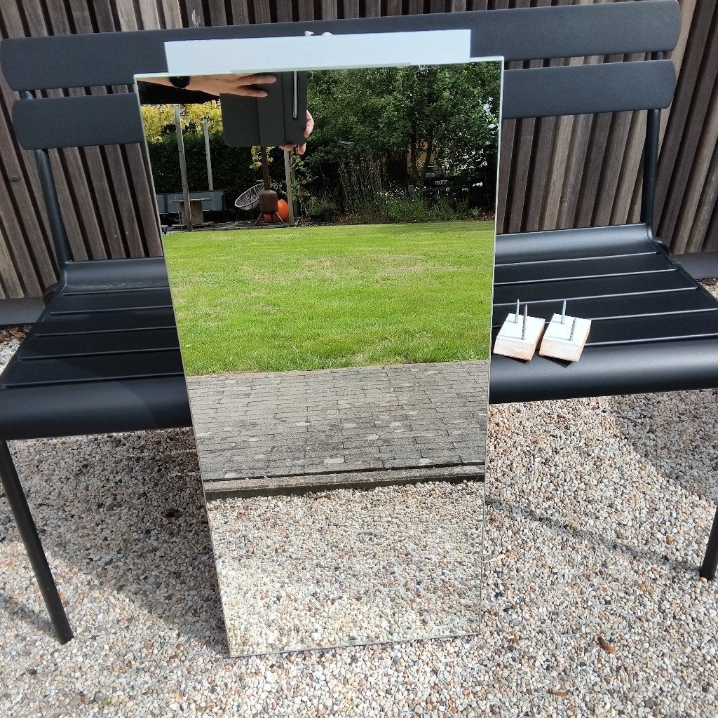 Spiegel met verlichting, Ophalen, Minder dan 50 cm, Zo goed als nieuw, Minder dan 100 cm