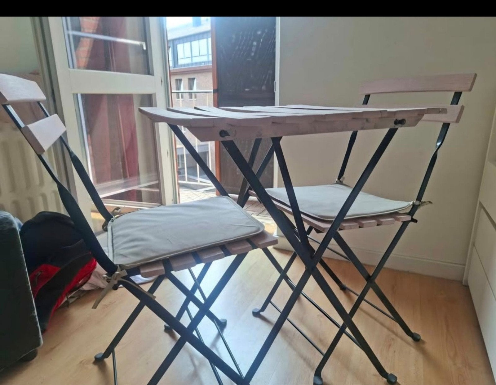 tafel met 2stoelen, Jardin & Terrasse, Tables de jardin, Enlèvement, Utilisé, Carré