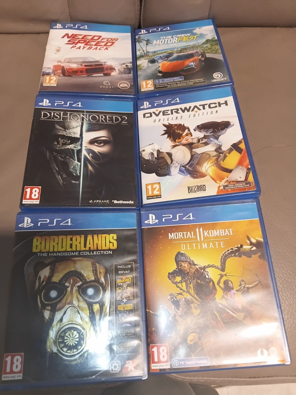 Lot de 7 jeux PS4, Enlèvement ou Envoi, Utilisé