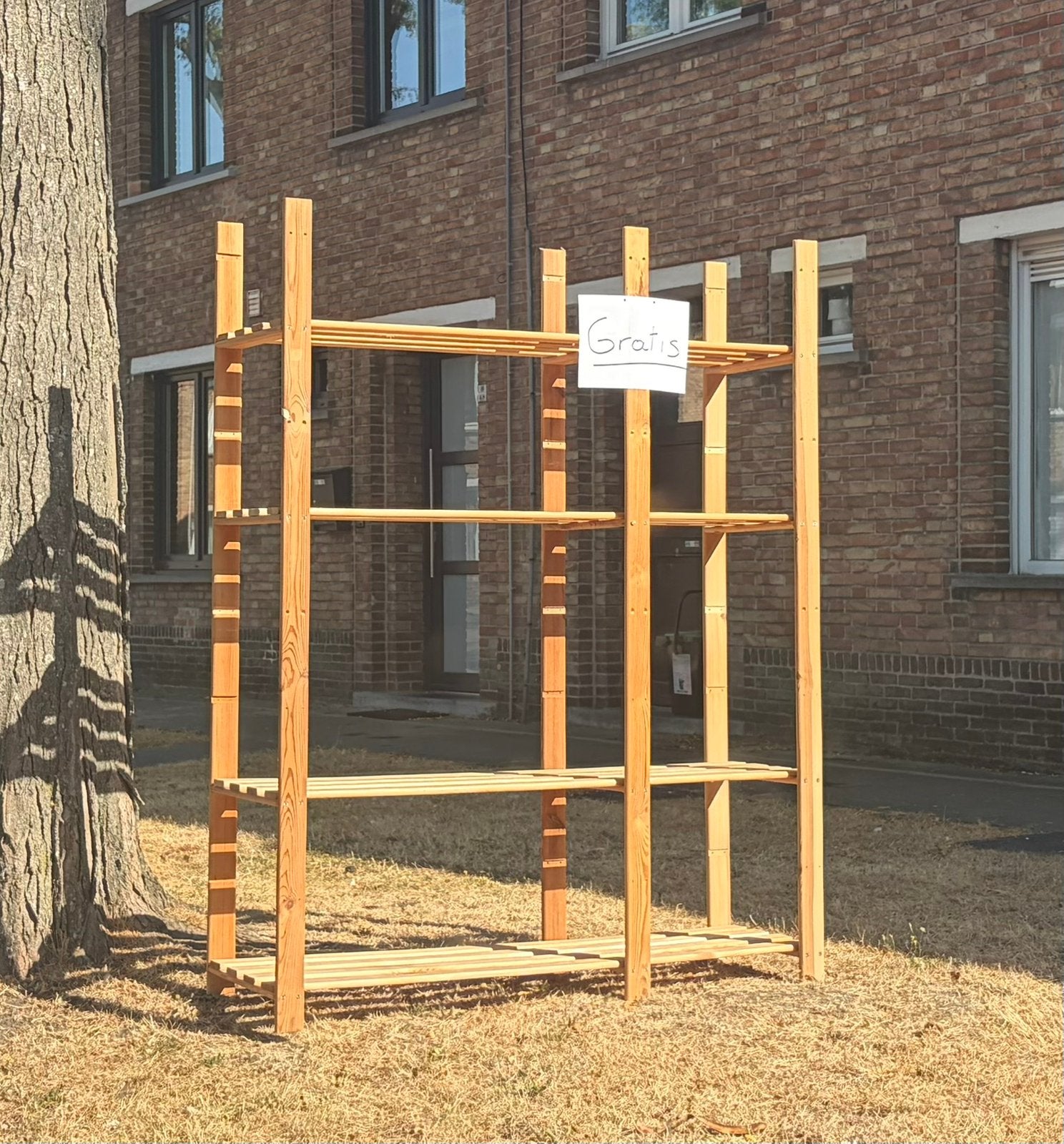 GRATIS Opbergrek hout, Huis en Inrichting, Ophalen, Gebruikt