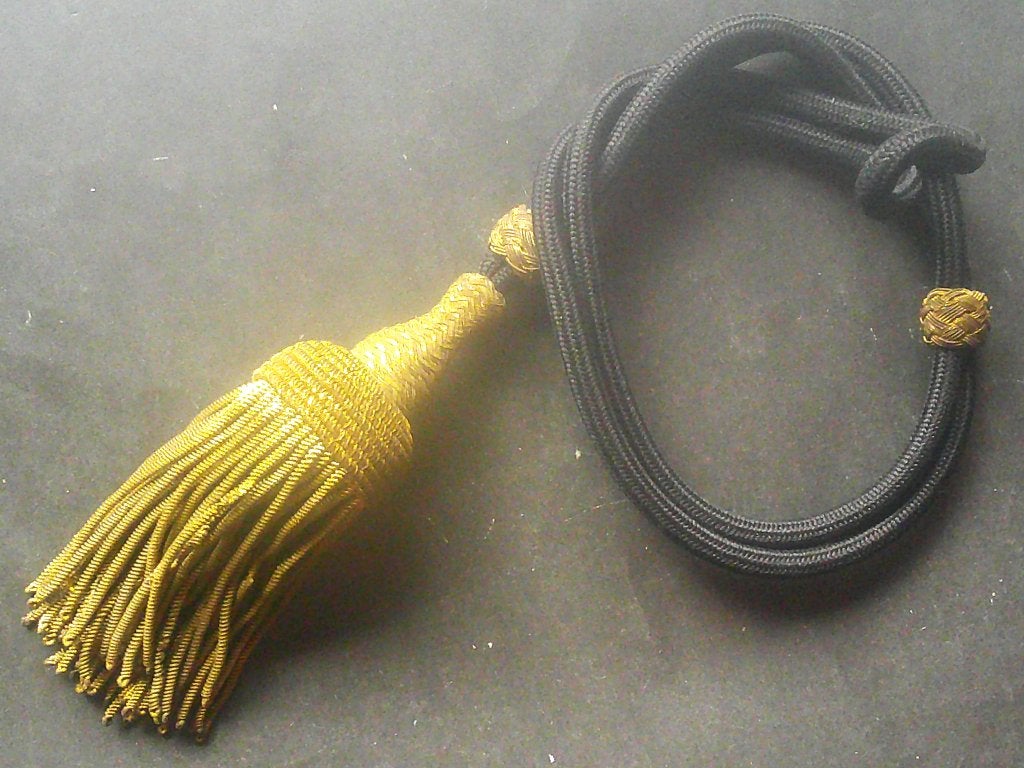Dragonne belge ancienne cannetille & brocart pour sabre 1889, Collections, Objets militaires | Général, Envoi, Armée de terre
