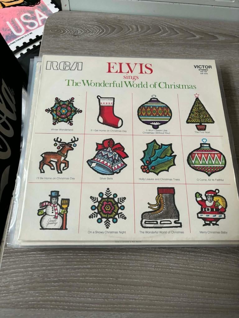 Elvis lp, sings the wonderful World of Christmas,Franse pers, Gebruikt, Ophalen of Verzenden, Rock-'n-Roll, 12 inch