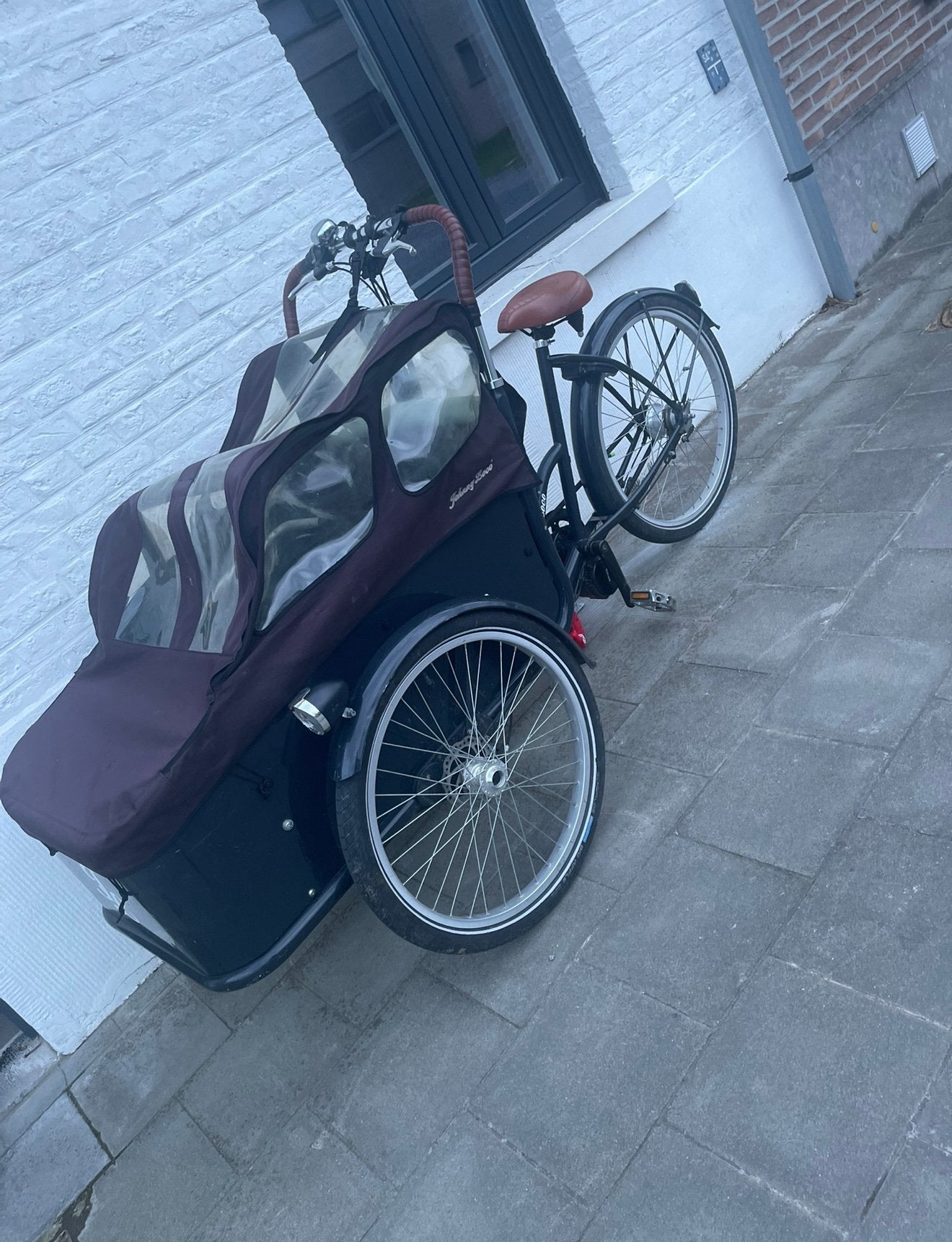 Electrische bakfiets johnny loco, Ophalen, Gebruikt, Schijfrem