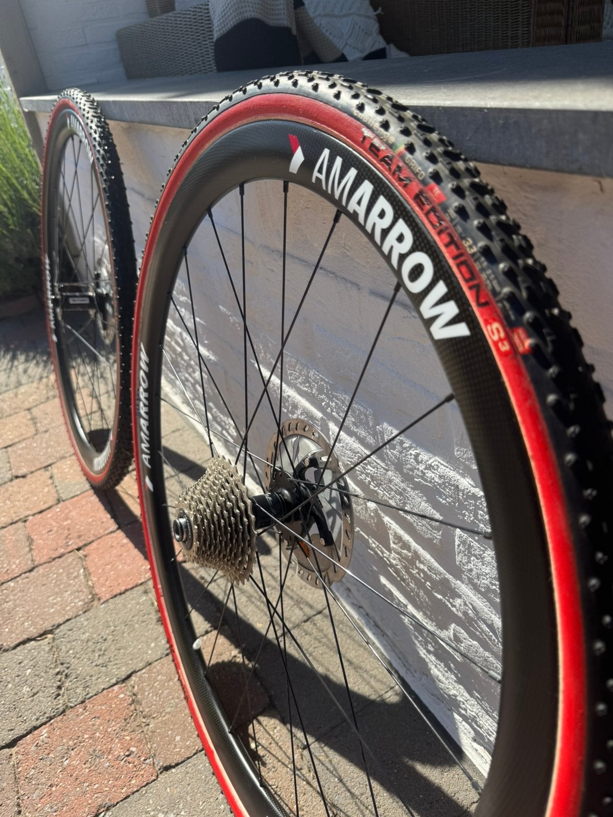 Amarrow wielset, Fietsen en Brommers, Fietsonderdelen, Ophalen, Zo goed als nieuw, Carbon