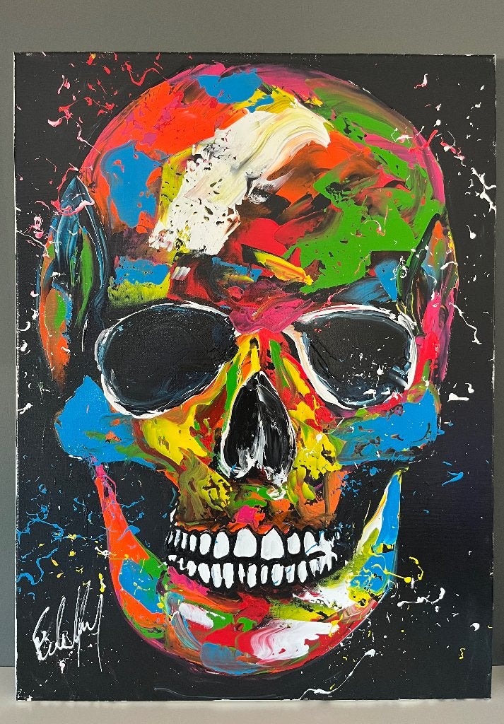Art pop original de Henry Escobar. Certificat i-CAC, Antiquités & Art, Art | Peinture | Moderne, Enlèvement ou Envoi, Laqué/vernis