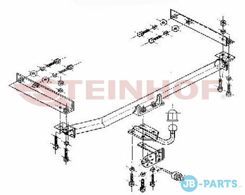 Vaste trekhaak Mercedes E-Klasse W210 Sedan 06/1995-03/2002, Auto-onderdelen, -, -, -