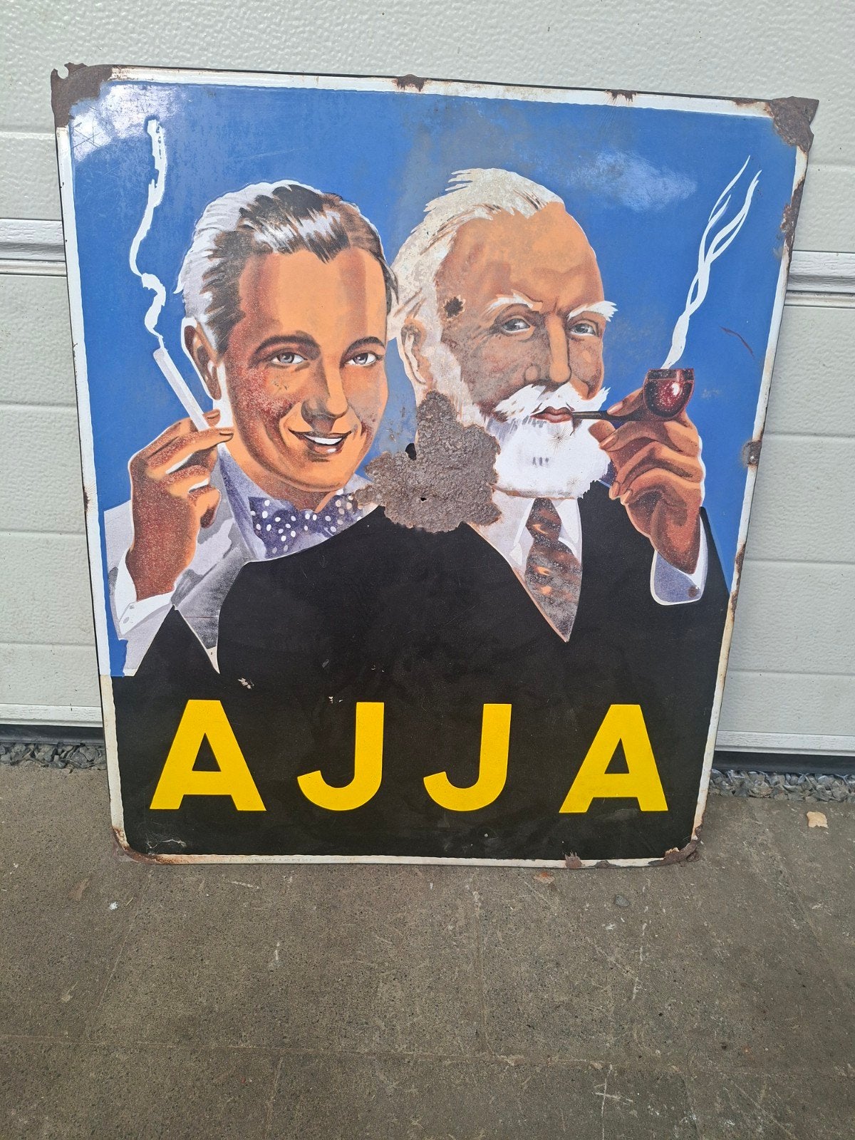 Ajja emaillebord 1951, Verzamelen, Ophalen