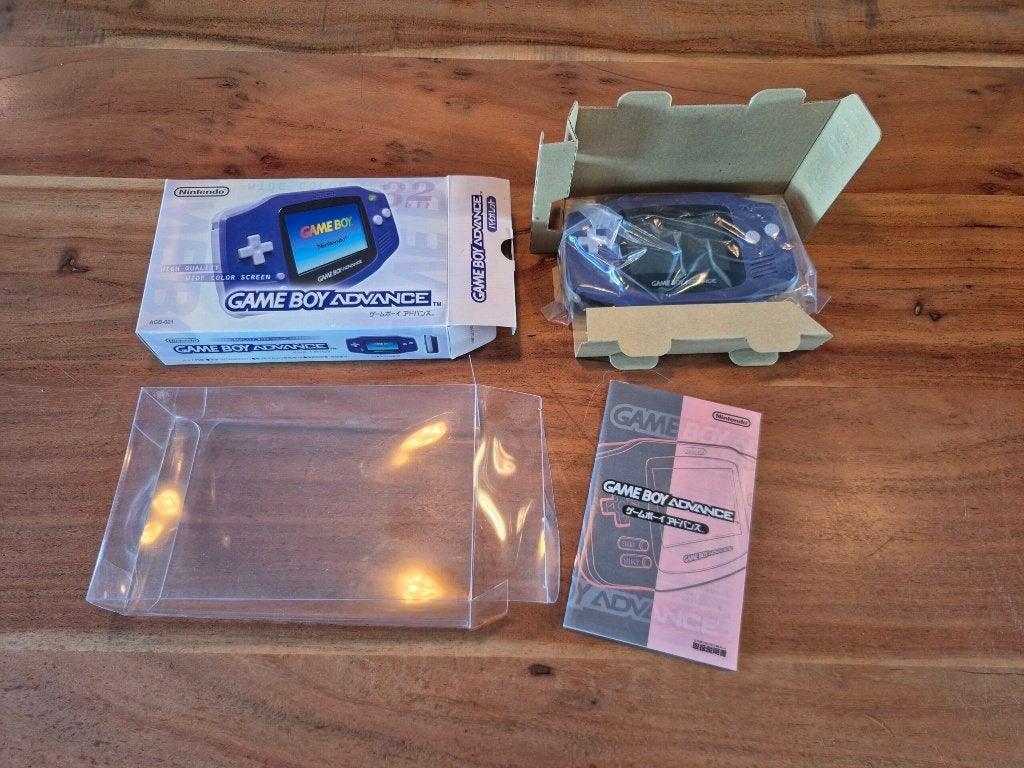 Gameboy Advance Console Purple (NTSC-J) (CIB), Verzenden, Gebruikt