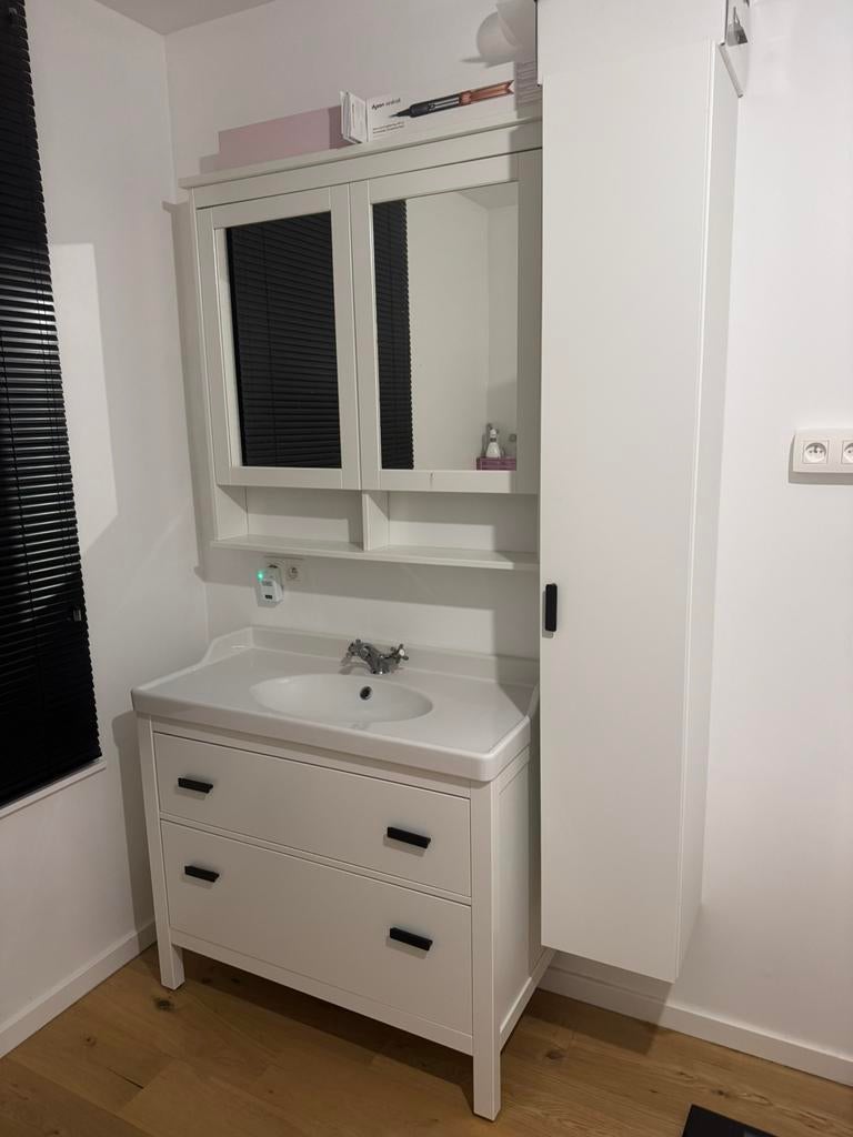Ikea badkamermeubel te koop, Huis en Inrichting, Ophalen, Spiegelkast, 100 tot 150 cm, 100 tot 150 cm