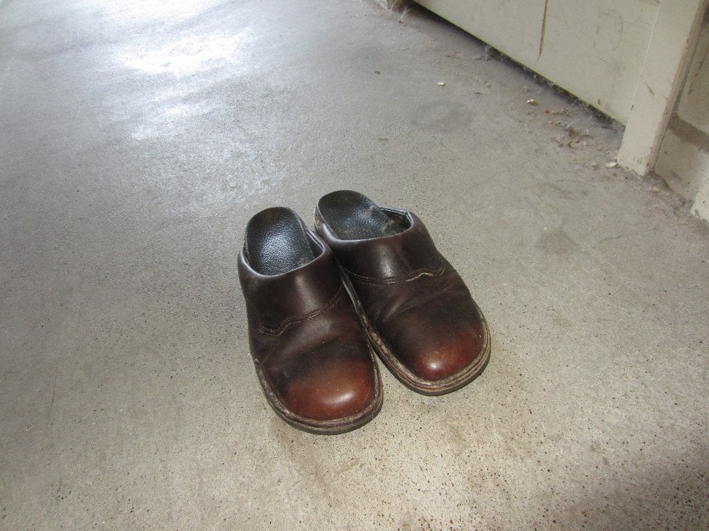 lederen heren pantoffels sloffen slippers muilen, Bruin, Ophalen of Verzenden, Pantoffels of Sloffen, Gedragen