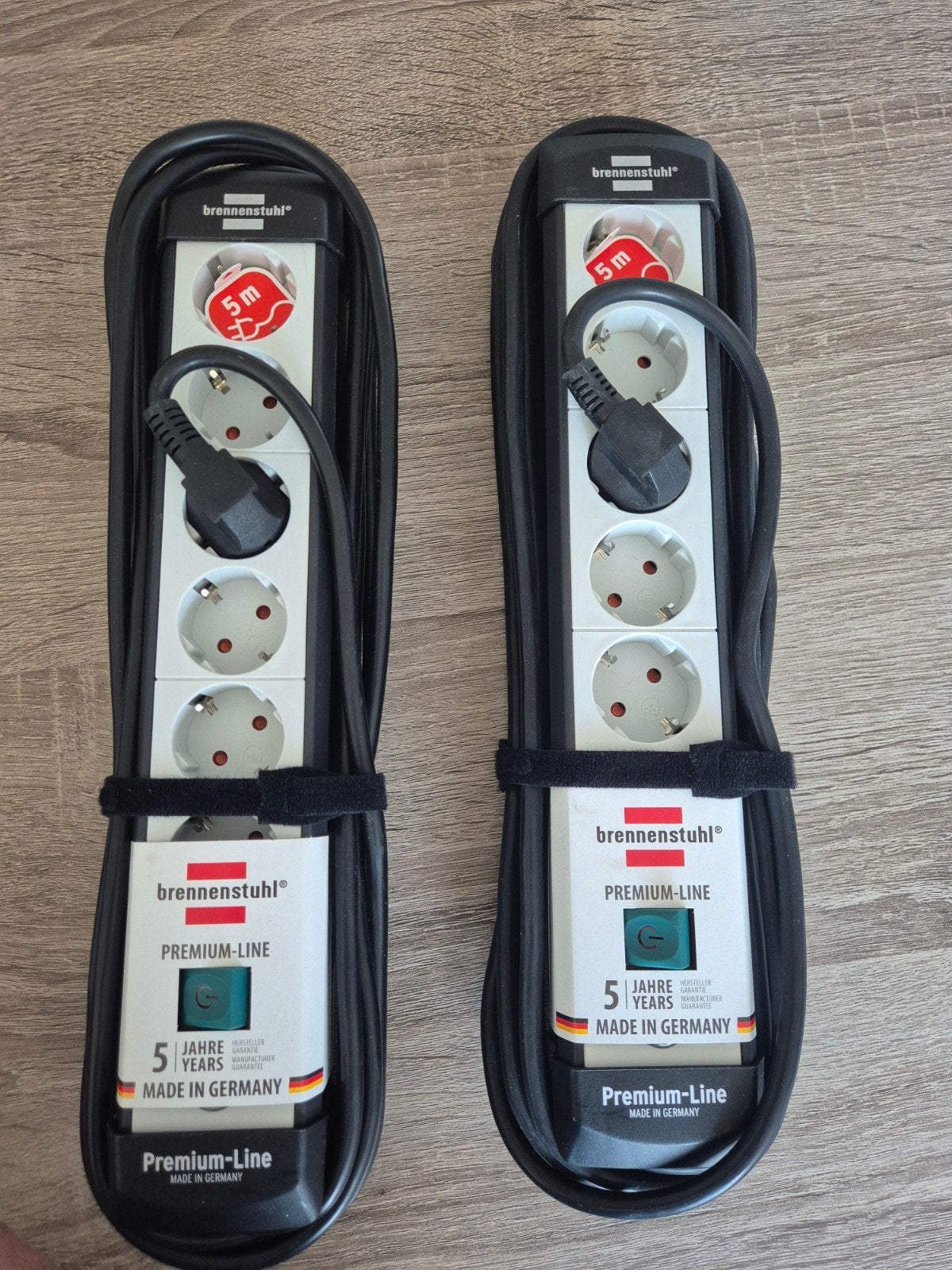 Stekkerdoos - 2x - brennenstuhl - 5m - 5voudig, Verzenden, Nieuw, Brennenstuhl, Stekkerdoos