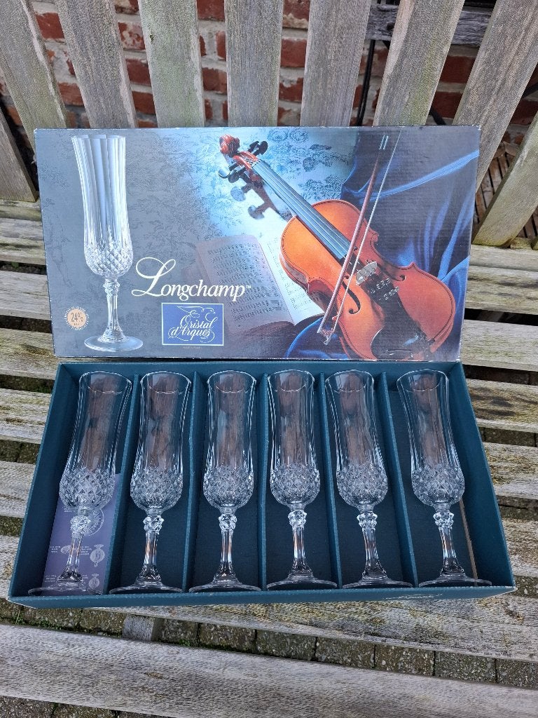 Glazen Longchamp Cristal d'Arques, Verzamelen, Ophalen, Nieuw, Overige typen