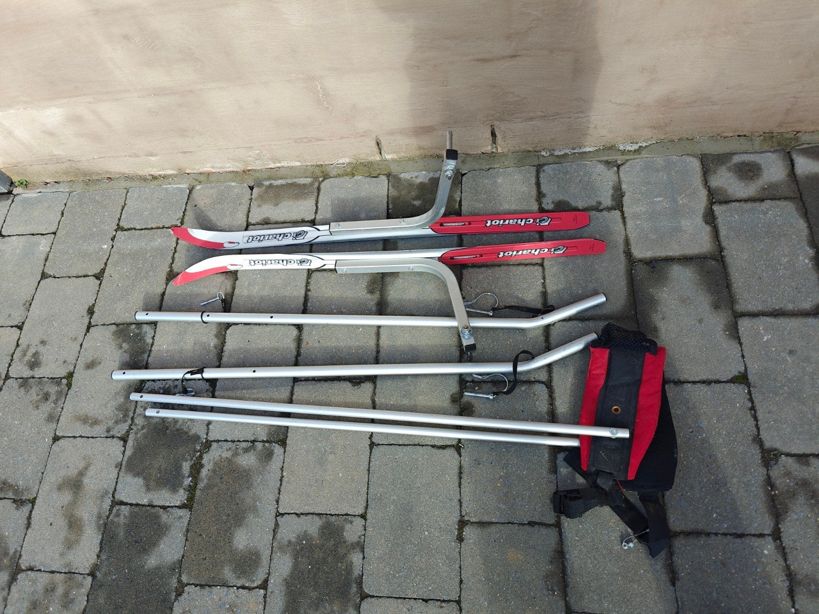 ski set Thule fietskar Chariot., Vélos & Vélomoteurs, Enlèvement, Utilisé, Autres types, Thule / Chariot