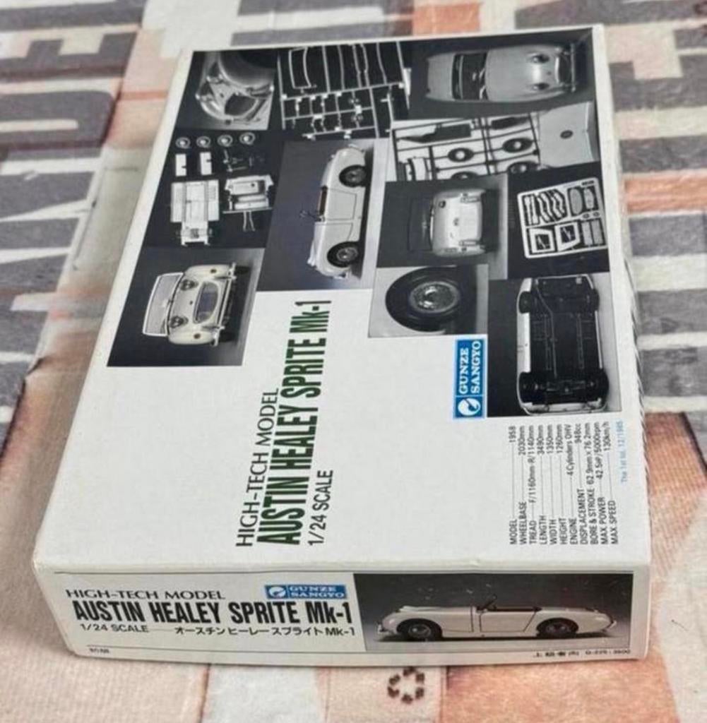 1/24 Austin Healey Sprite Mk-1 Gunze High Tech Model Kit, Ophalen of Verzenden, Nieuw, Groter dan 1:32, Auto