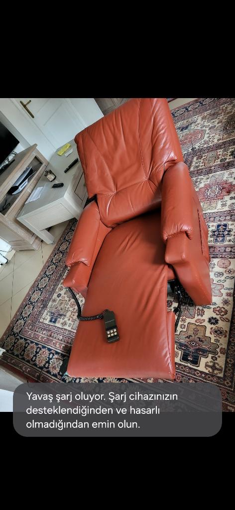 Echt ledder relax, Ophalen