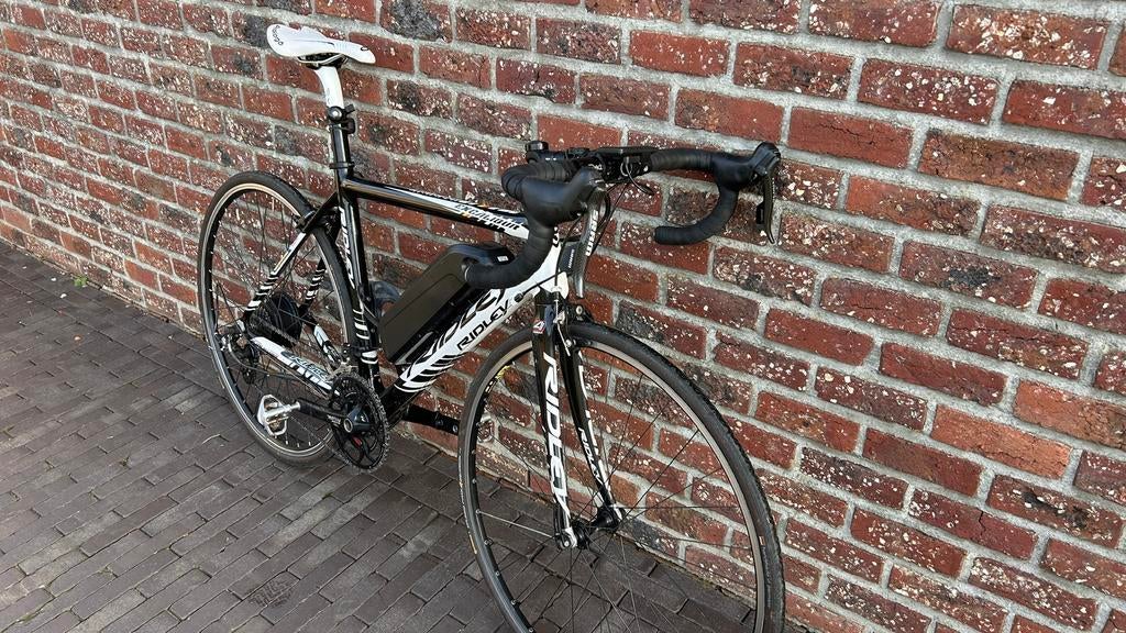 Ridley koersfiets electrisch omgebouwd, 28 inch, Gebruikt, 10 tot 15 versnellingen, 53 tot 57 cm