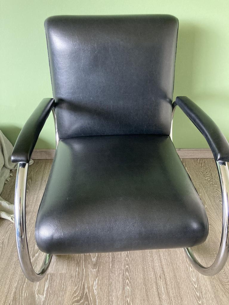 Tubax Vilvoure fauteuil, Ophalen, Gebruikt, Leer, 75 tot 100 cm