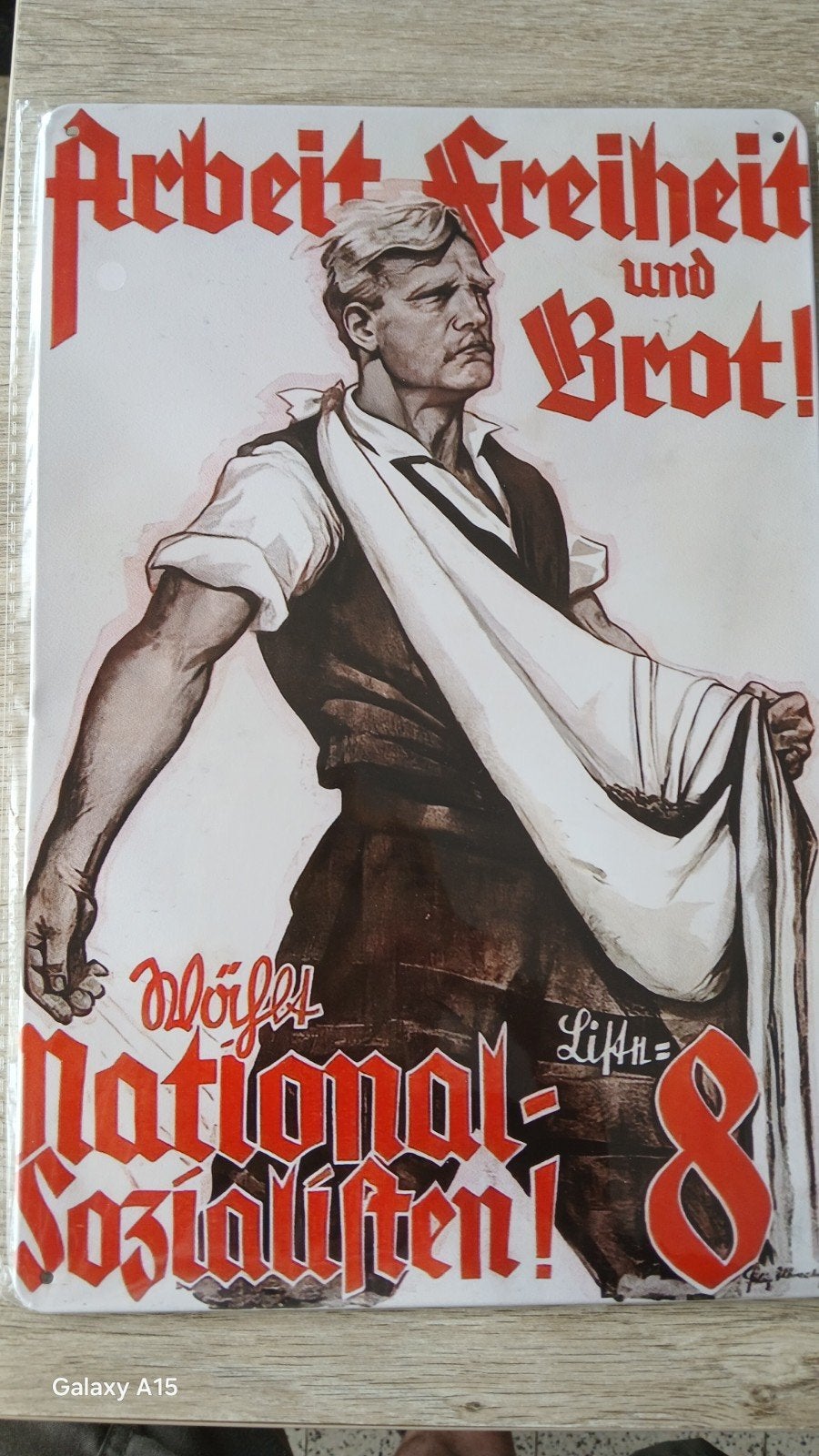 affiche verkiezingen Duits nsdap. 20 op 30 cm, Ophalen of Verzenden