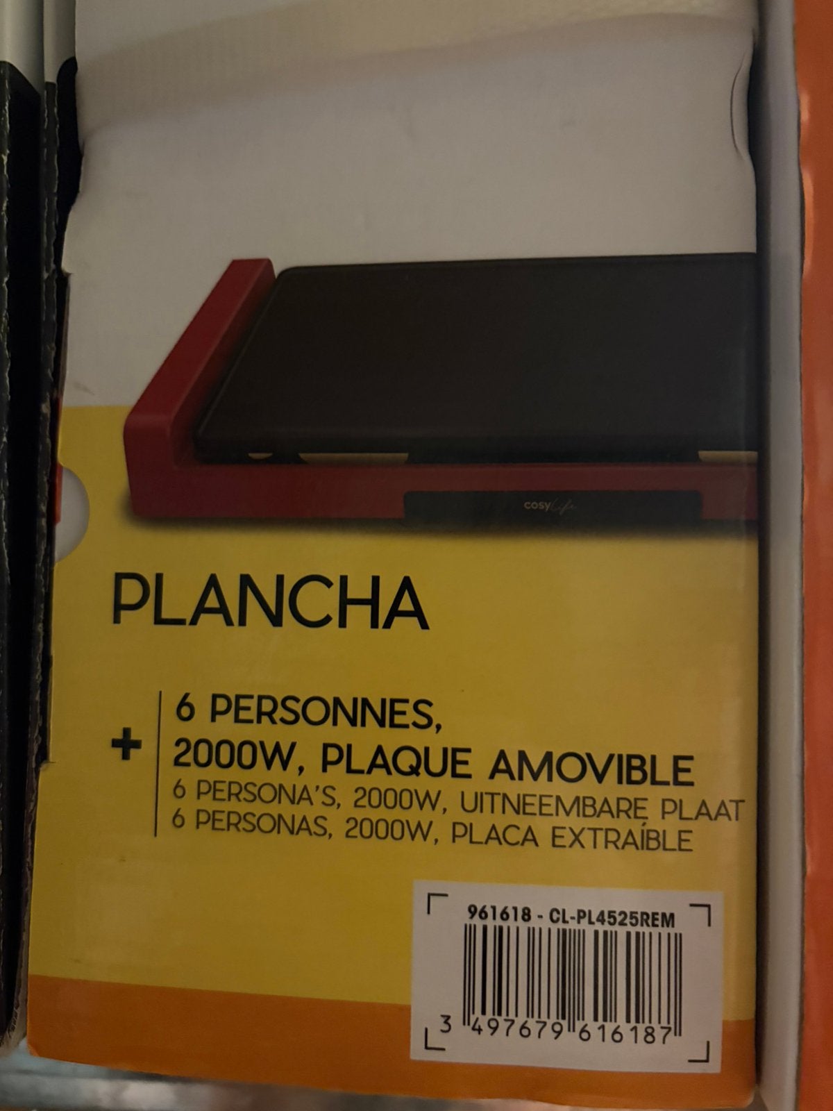 Plancha 6 personnes 2000W, Computers en Software, RAM geheugen, Ophalen, Zo goed als nieuw