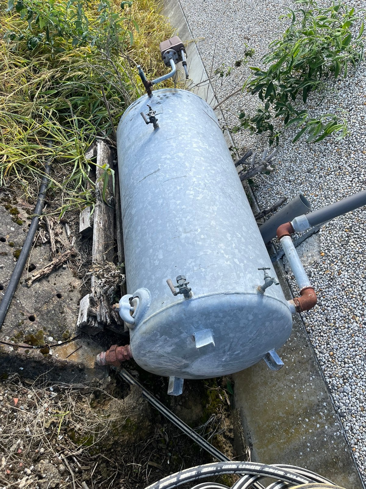 Waterdruktank stork, Ophalen, Gebruikt