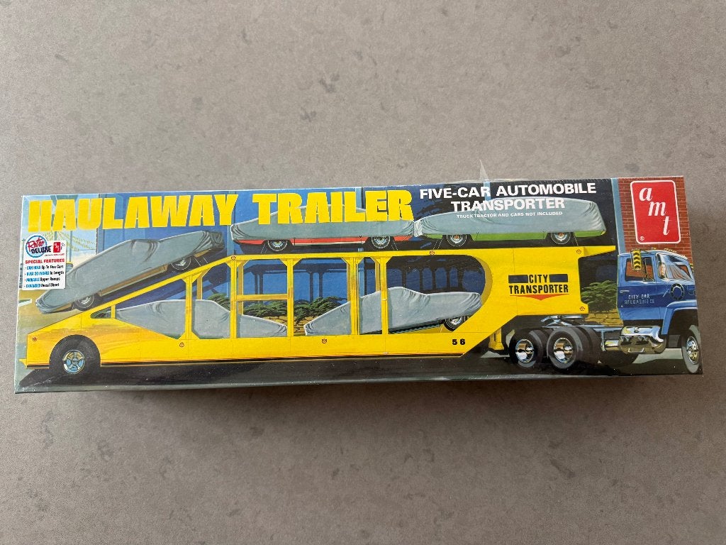 AMT Trailer Haulaway Trailer car transporter schaal 1/25, Hobby en Vrije tijd, Overige merken, Nieuw, Ophalen of Verzenden, Groter dan 1:32