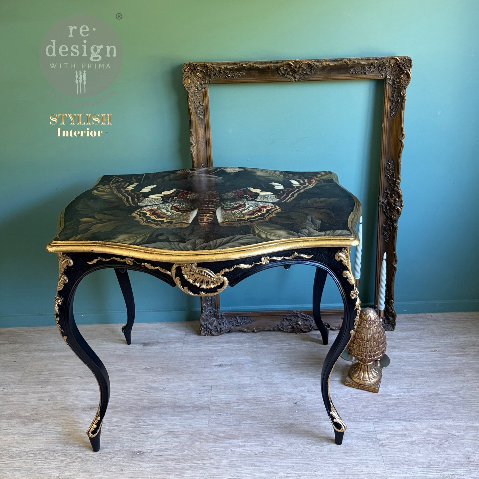 Tafel butterfly noir, Ophalen of Verzenden