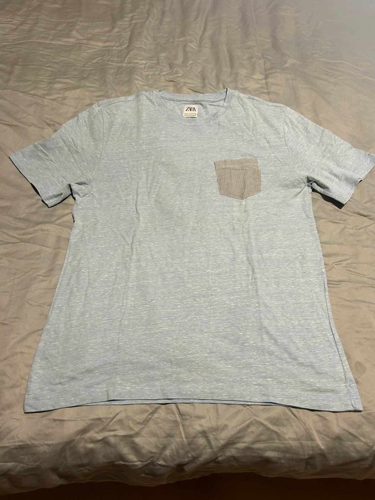 T shirt Heren.Zara.M, Ophalen of Verzenden, Zo goed als nieuw, Maat 48/50 (M), Blauw