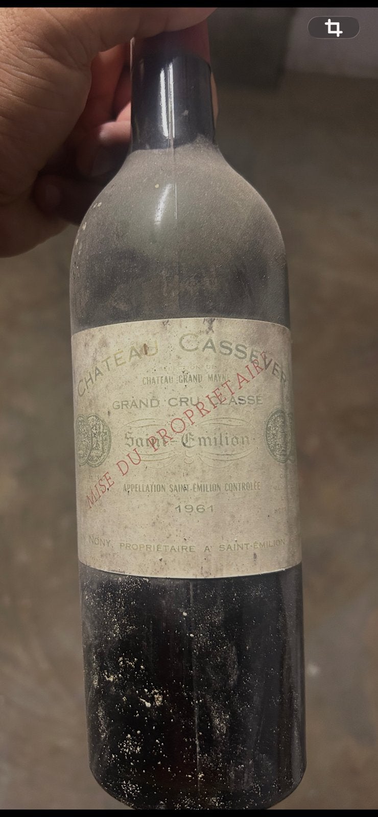 FLES GRAND CRU-KLASSE SAINT-EMILION-WIJN, GECONTROLEERD, Verzamelen, Ophalen, Zo goed als nieuw, Rode wijn