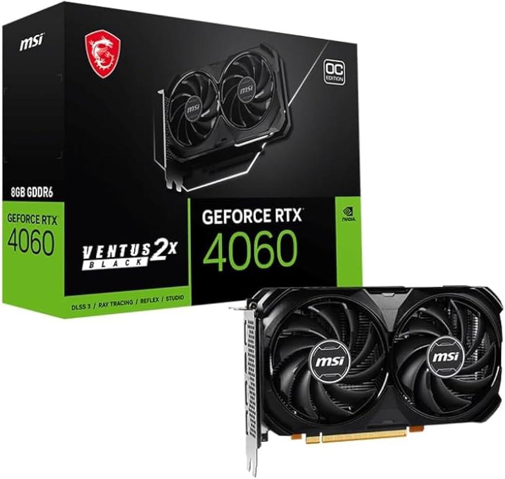 MSI GeForce RTX 4060 ventus 2X Black, Computers en Software, Videokaarten, Ophalen, HDMI, GDDR6, Zo goed als nieuw