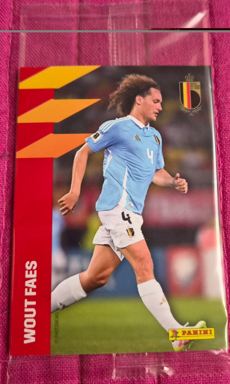 carte Panini Belgian Red devils 2026, Envoi