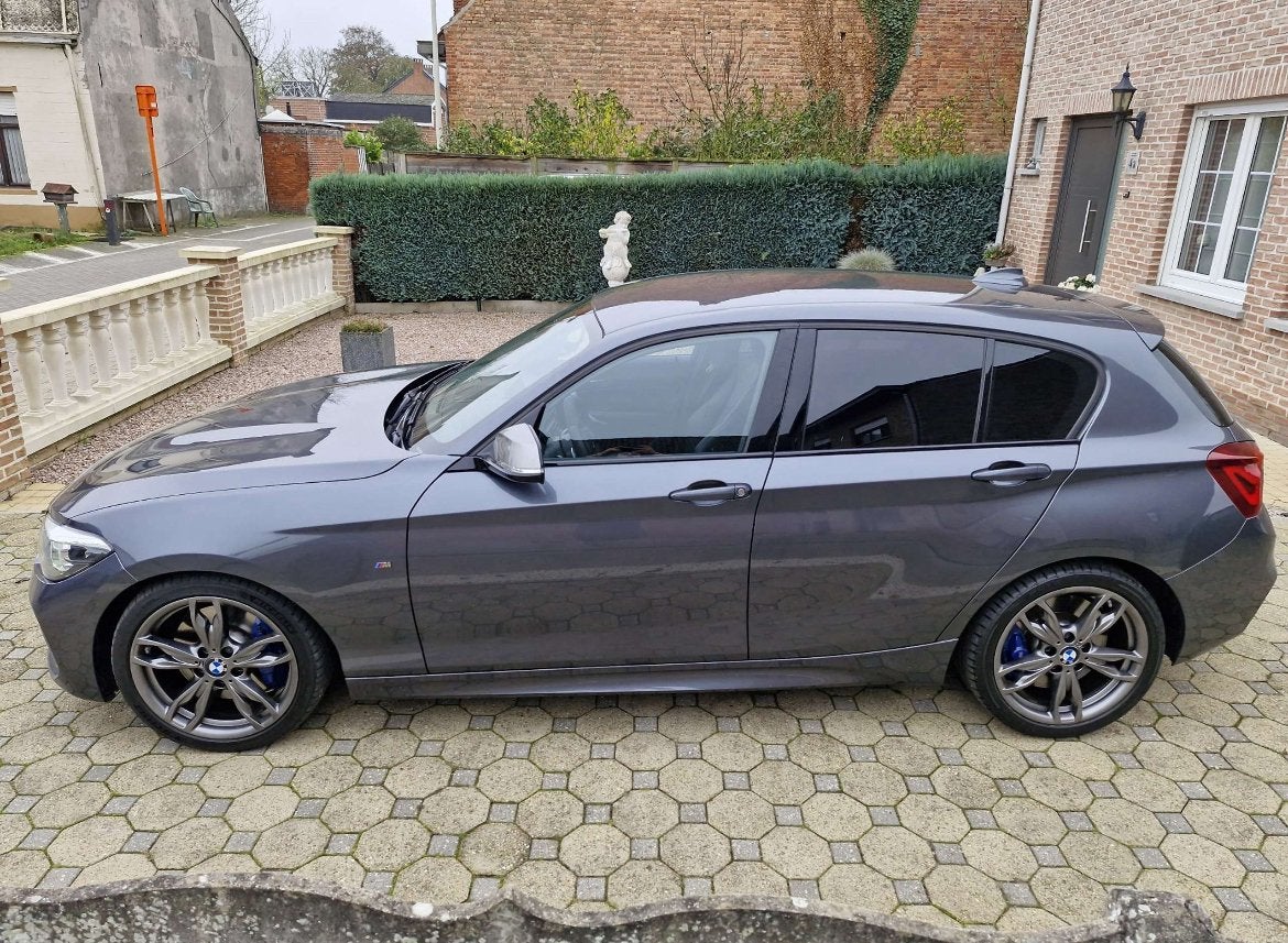 Bmw M140i - rwd - black edition - 2019 - carplay, Autos, Cuir, Argent ou Gris, Achat, Euro 6