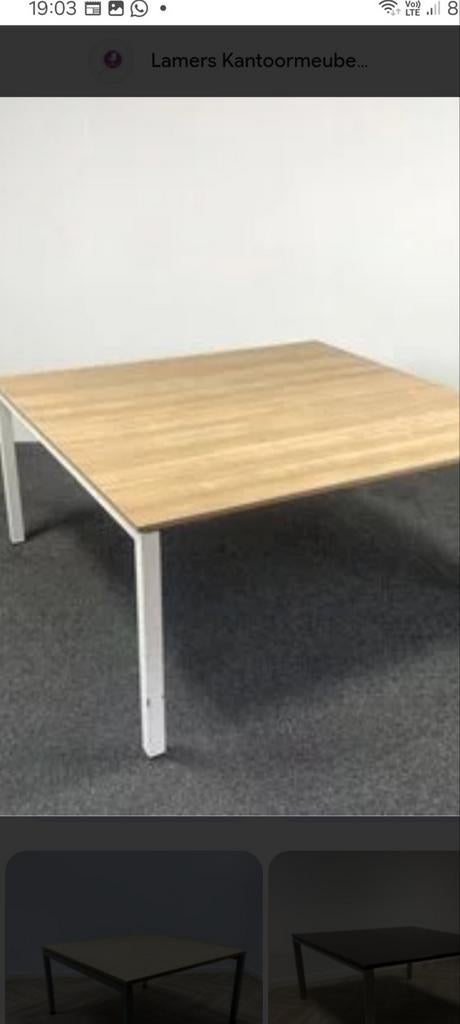Vergadertafel 160 x 160, Ophalen