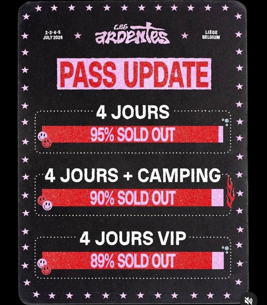2 Pass ardentes 4jours, Tickets & Billets, Deux personnes, Plusieurs jours