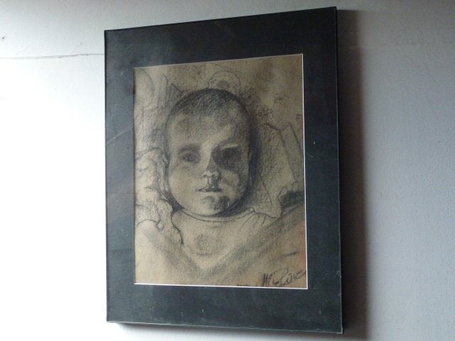 Tekening van Juul Claeys.( 1930- 2002), Antiquités & Art, Enlèvement ou Envoi, Dessin, Dessin au fusain, Signé