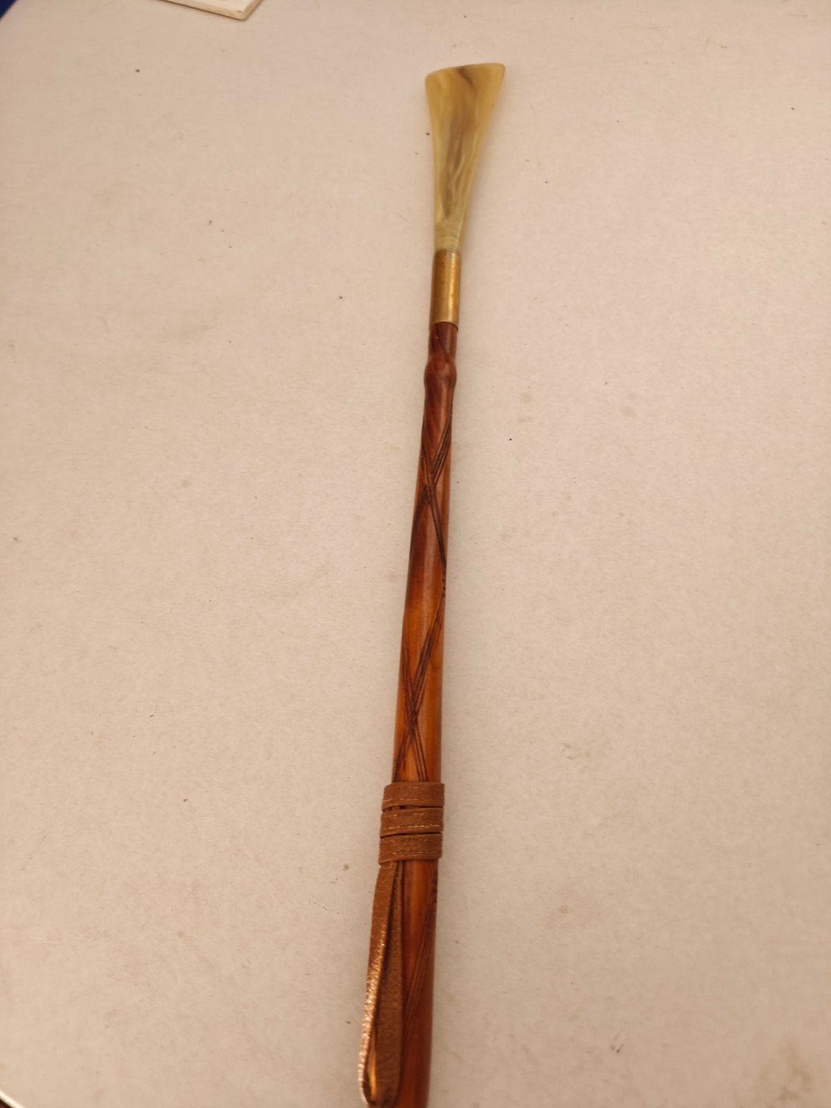 vintage houten schoenlepel, Antiek en Kunst, Curiosa en Brocante, Ophalen of Verzenden